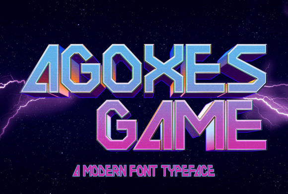Agoxes Game: The Display Font for Bold Designs