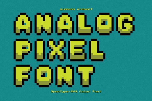 Analog Pixel: Your Retro Font for Digital Designs