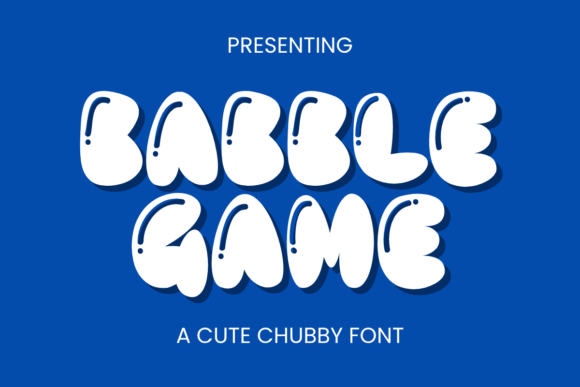 Babble Game: The Playful Bubble Font for Creative Projects
