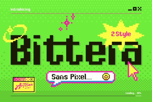 Bittera Regular: Your Gateway to 8-Bit Pixel Typography