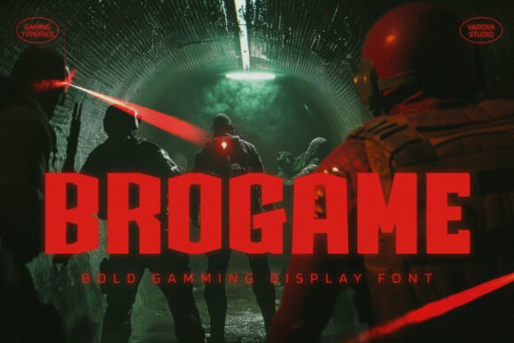 Brogame: The Bold Typeface for Modern Gaming Design