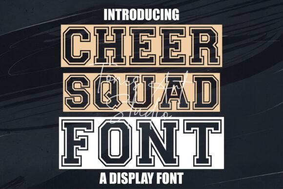 Cheer Squad Font: Bold Varsity Typography for Teams