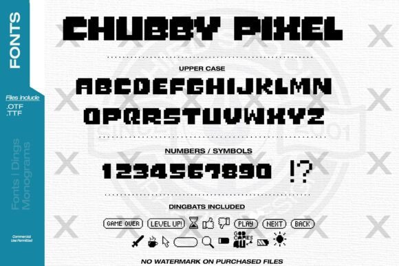 Chubby Pixel: Retro Gaming Display Font