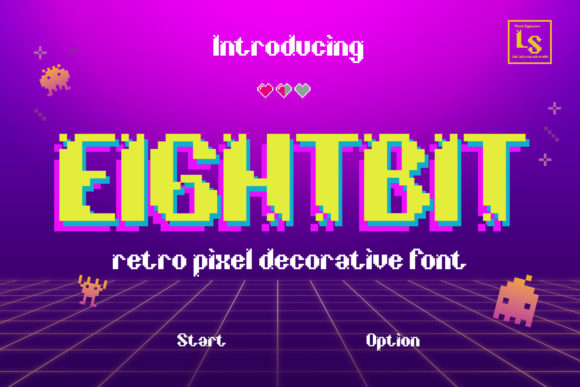 Eightbit: A Creative Display Font for Retro-Inspired Designs