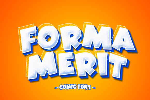 Forma Merit: Bold Superhero Display Font for Games