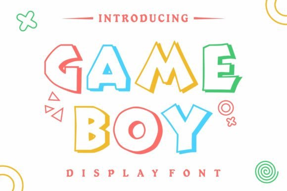 Game Boy: A Fun, Unique All-Caps Display Font