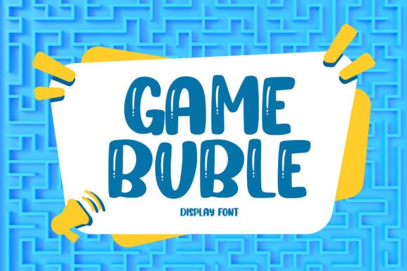 Game Buble: A Playful Font for Vibrant Designs