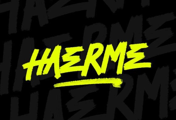 Haerme: The All-Caps Brush Font for Bold Typography