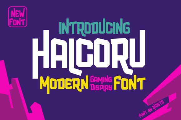 Halcoru: The Futuristic Font for High-Impact Digital Design