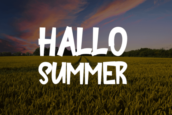 Hallo Summer: Your Go-To Typeface for Vibrant Apparel