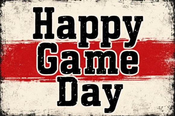 Happy Game Day: The Ultimate Vintage Sports Display Font