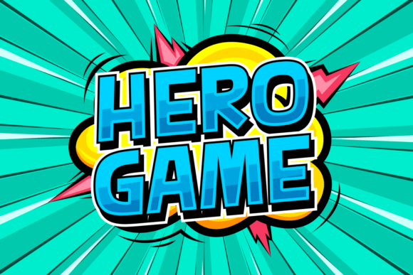 Hero Game: A Bold Display Font for Impactful Designs