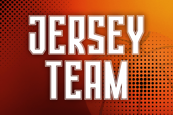 Jersey Team: A Bold Typeface for Sports Design