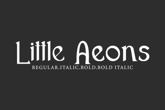 Little Aeons: A Stylish Display Font for Modern Creators