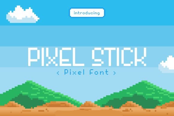 Pixel Stick: Your Retro Display Font for Creative Projects