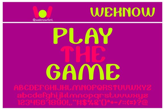 Play the Game: A Font for Bold, Modern Design Projects