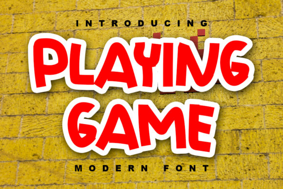 Playing Game: Bold Display Font for Dynamic Designs