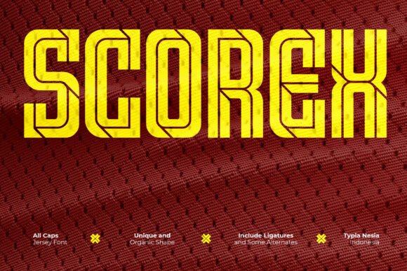 Scorex: The Modern Condensed Sport Logo Font