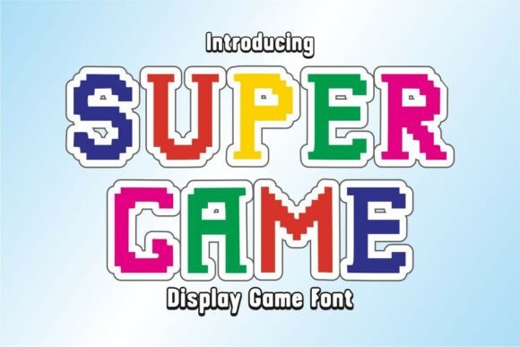 Super Game: A Playful Typeface for Creative Projects