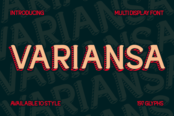 Variansa: A Modern Multi-Display Font for Dynamic Design
