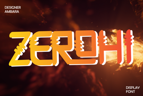 Zerohi: A Creative Display Font for Modern Game Design